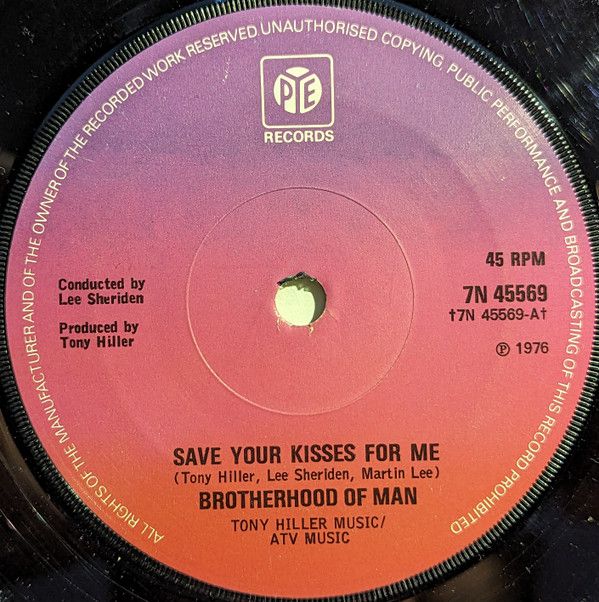 Brotherhood Of Man - Save Your Kisses For Me (7&quot;, Single, Sol) (Near Mint (NM or M-))