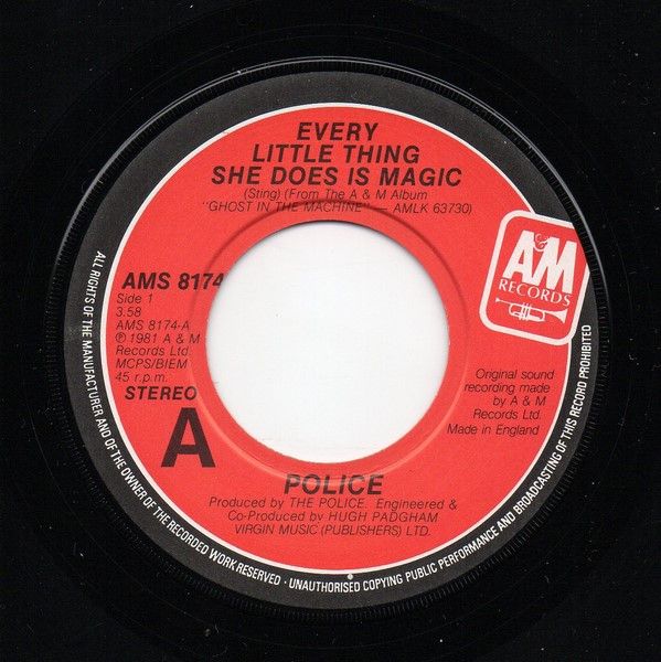 The Police - Every Little Thing She Does Is Magic (7&quot;, Single, Lar) (Very Good Plus (VG+))