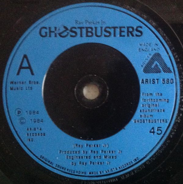 Ray Parker Jr. - Ghostbusters (7&quot;, Single, Blu) (Near Mint (NM or M-))