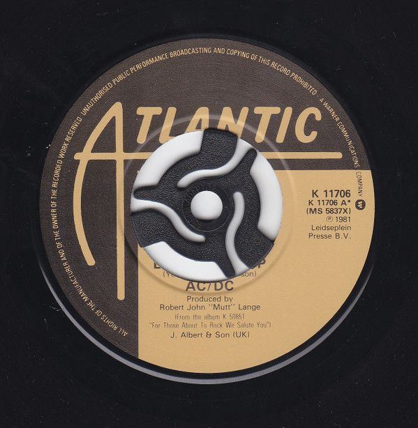 AC/DC - Let&#39;s Get It Up (7&quot;, Single) (Fair (F))