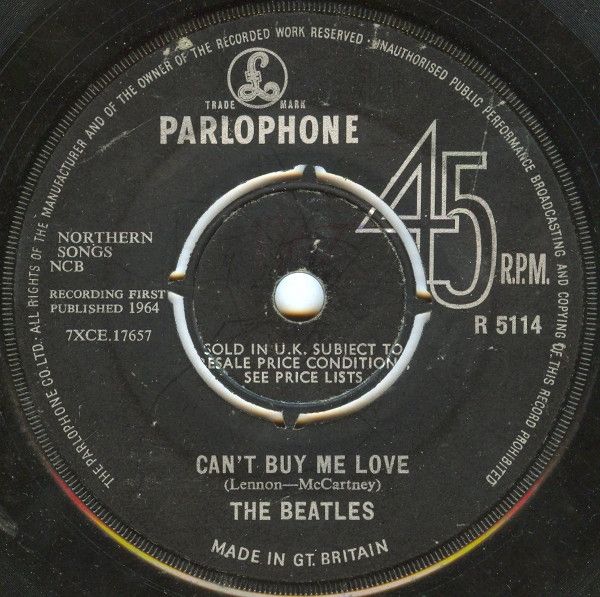 The Beatles - Can&#39;t Buy Me Love (7&quot;, Single) (Fair (F))