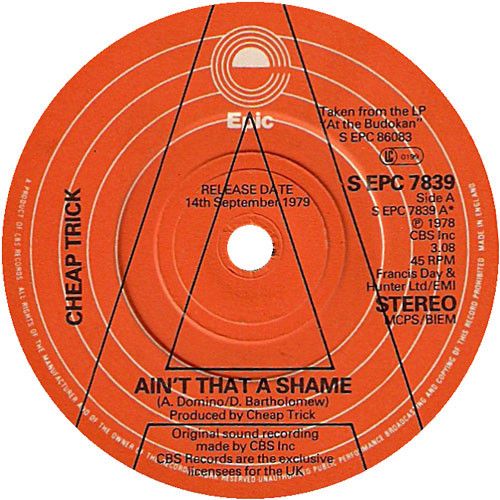 Cheap Trick - Ain&#39;t That A Shame  (7&quot;, Promo) (Very Good (VG))