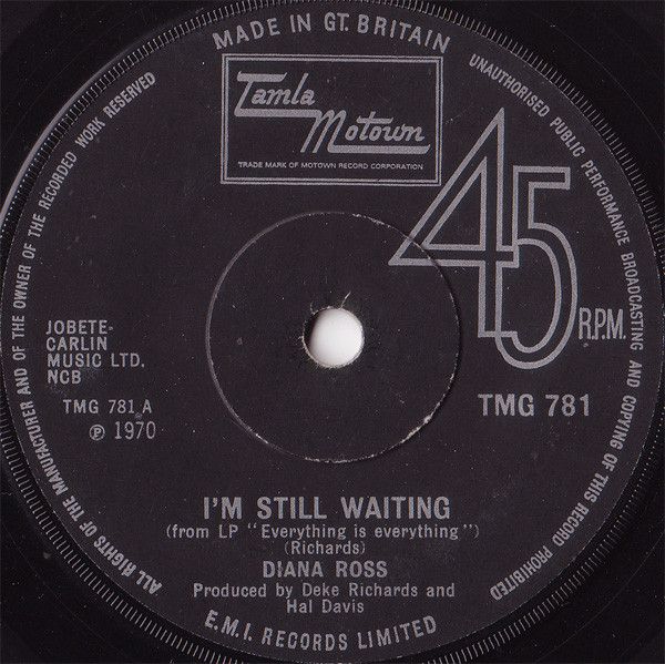 Diana Ross - I&#39;m Still Waiting (7&quot;, Single, Sol) (Near Mint (NM or M-))