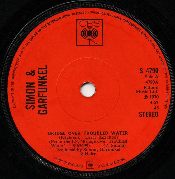 Simon &amp; Garfunkel - Bridge Over Troubled Water (7&quot;, Single, Sol) (Near Mint (NM or M-))