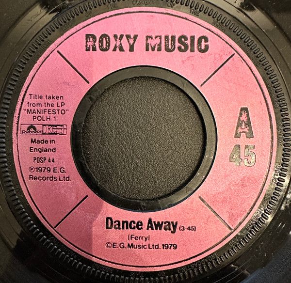 Roxy Music - Dance Away (7&quot;, Single) (Near Mint (NM or M-))