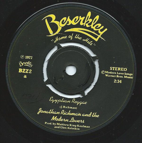 Jonathan Richman &amp; The Modern Lovers - Egyptian Reggae (7&quot;, Single) (Near Mint (NM or M-))
