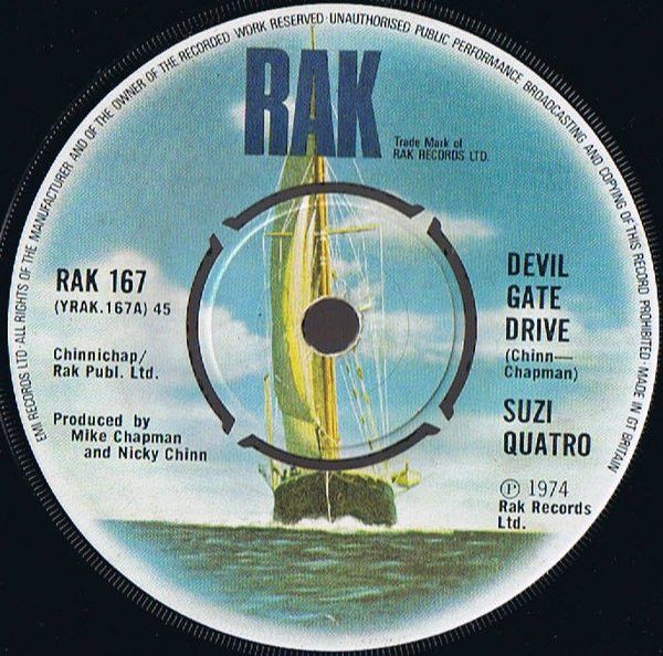 Suzi Quatro - Devil Gate Drive (7&quot;, Single, Pus) (Very Good Plus (VG+))
