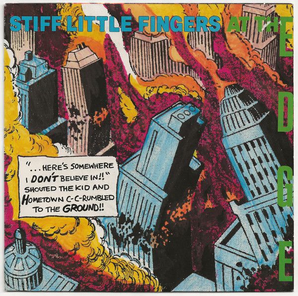 Stiff Little Fingers - At The Edge (7&quot;, Single, Blu) (Very Good (VG))