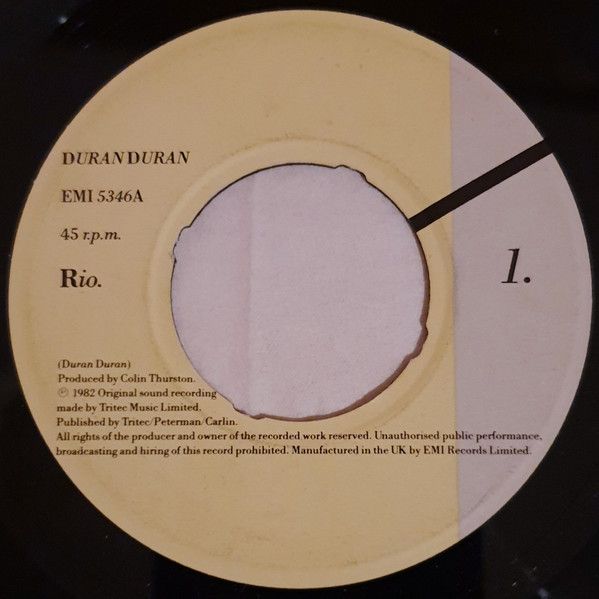 Duran Duran - Rio (7&quot;, Single) (Very Good (VG))