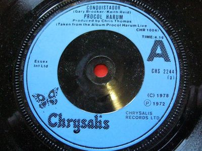 Procol Harum - Conquistador (Live) (7&quot;, Single) (Near Mint (NM or M-))