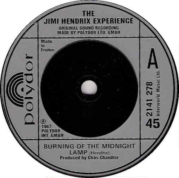 The Jimi Hendrix Experience - Burning Of The Midnight Lamp (7&quot;, Single, RE) (Very Good (VG))
