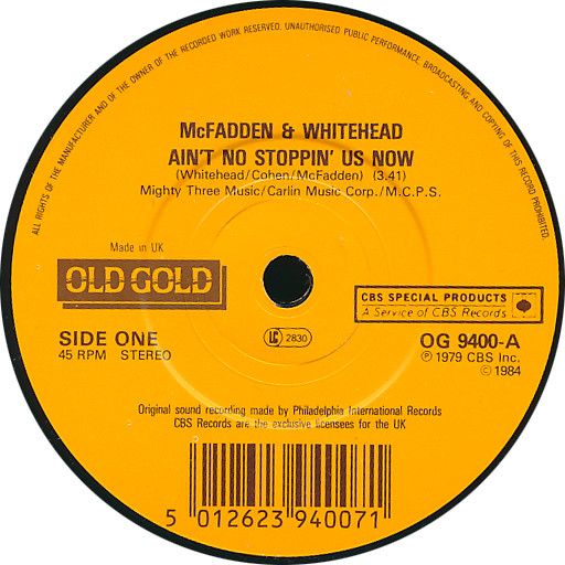 McFadden &amp; Whitehead - Ain&#39;t No Stoppin&#39; Us Now (7&quot;, Single, RE) (Very Good Plus (VG+))