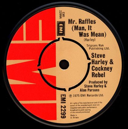Steve Harley &amp; Cockney Rebel - Mr. Raffles (Man, It Was Mean) (7&quot;, Single, Pus) (Near Mint (NM or M-))