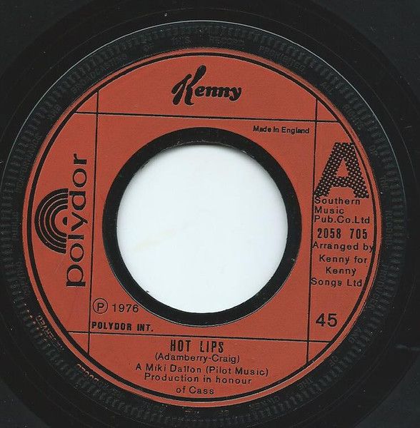 Kenny  - Hot Lips (7&quot;, Lar) (Very Good Plus (VG+))