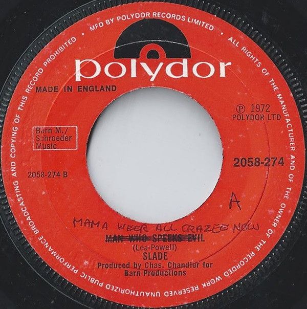 Slade - Mama Weer All Crazee Now (7&quot;, Single, Lar) (Very Good Plus (VG+))