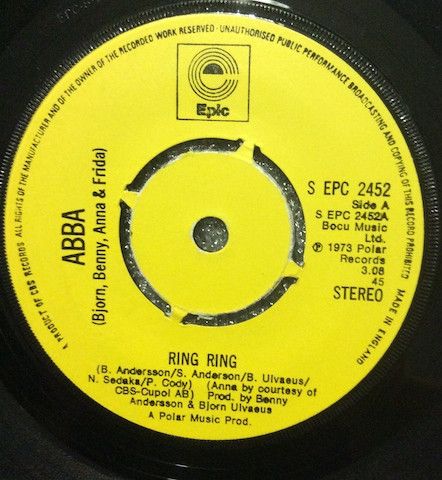 ABBA, Bjorn, Benny, Anna &amp; Frida* - Ring Ring (7&quot;, Single, RE, Kno) (Very Good Plus (VG+))