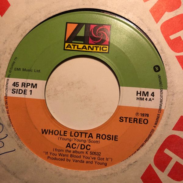 AC/DC - Whole Lotta Rosie (7&quot;, Single, RE, Lar) (Very Good Plus (VG+))