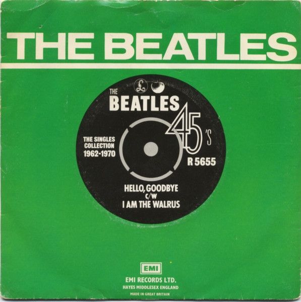 The Beatles - Hello, Goodbye c/w I Am The Walrus (7&quot;, Single, Mono, RE) (Very Good (VG))