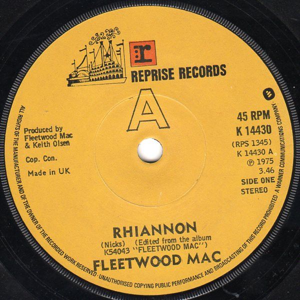 Fleetwood Mac - Rhiannon (7&quot;, Single, Sol) (Very Good (VG))
