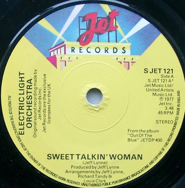 Electric Light Orchestra - Sweet Talkin&#39; Woman (7&quot;, Single, Sol) (Very Good Plus (VG+))
