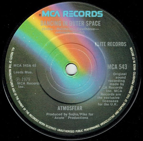 Atmosfear - Dancing In Outer Space (7&quot;, Single) (Very Good Plus (VG+))