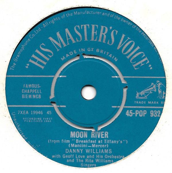 Danny Williams - Moon River (7&quot;, Single) (Very Good Plus (VG+))