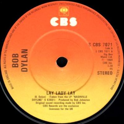 Bob Dylan - Lay Lady Lay / I Threw It All Away (7&quot;, RE) (Very Good Plus (VG+))