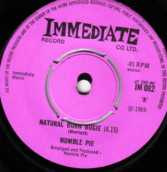 Humble Pie - Natural Born Bugie (7&quot;, Single, Mono, Pus) (Very Good Plus (VG+))