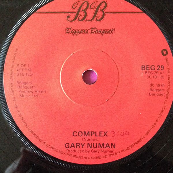 Gary Numan - Complex (7&quot;, Single) (Good (G))