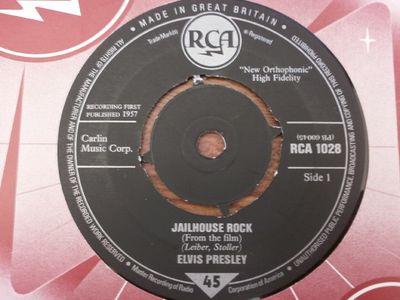 Elvis Presley - Jailhouse Rock (7&quot;, RE) (Very Good (VG))