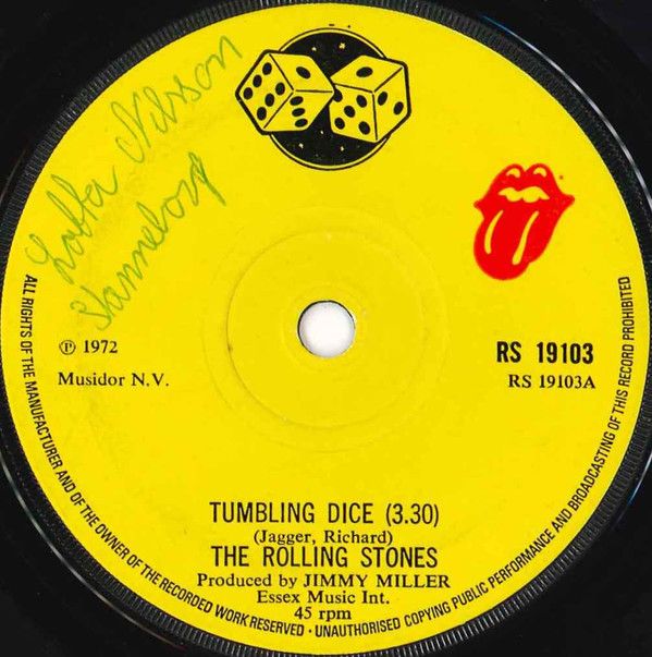 The Rolling Stones - Tumbling Dice (7&quot;, Single, Sol) (Very Good (VG))
