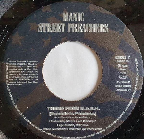 Manic Street Preachers / The Fatima Mansions - Theme From M.A.S.H. / Everything I Do (7&quot;, Single) (Near Mint (NM or M-))