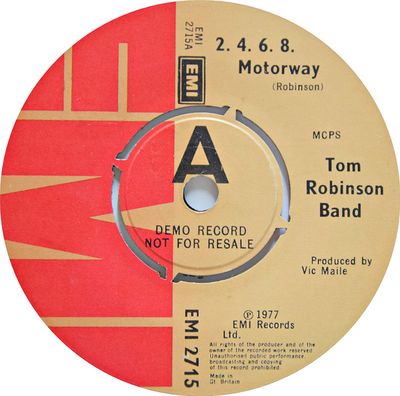 Tom Robinson Band - 2-4-6-8 Motorway (7&quot;, Single, Promo) (Very Good (VG))