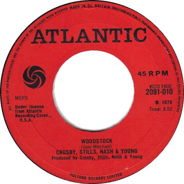 Crosby, Stills, Nash &amp; Young - Woodstock (7&quot;) (Very Good Plus (VG+))