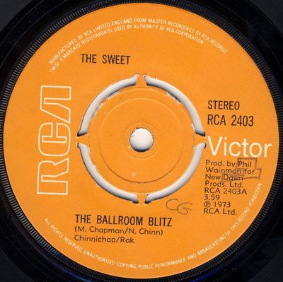 The Sweet - The Ballroom Blitz (7&quot;, Single, Kno) (Very Good Plus (VG+))