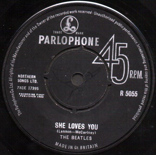 The Beatles - She Loves You (7&quot;, Single, Mono) (Very Good (VG))