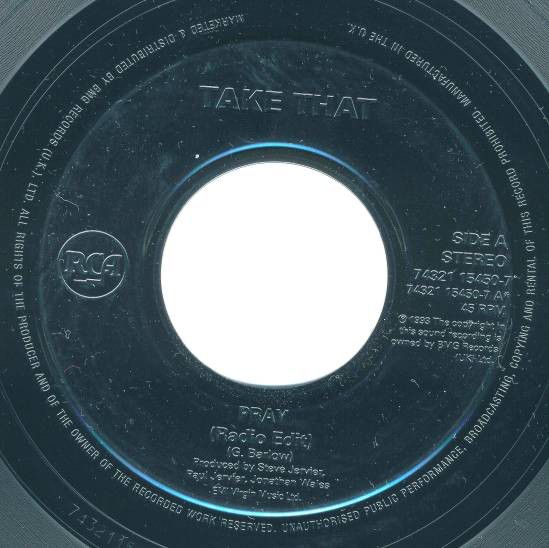 Take That - Pray (7&quot;, Single, Jukebox) (Very Good Plus (VG+))