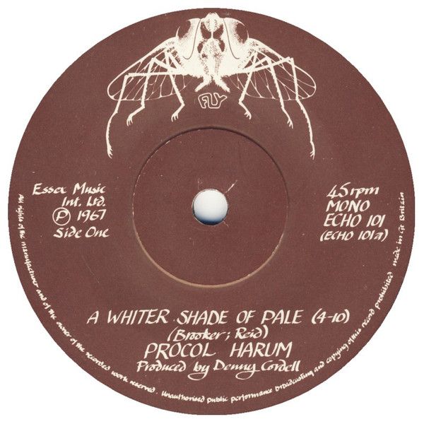 Procol Harum - A Whiter Shade Of Pale (7&quot;, Single, Mono, Sol) (Near Mint (NM or M-))