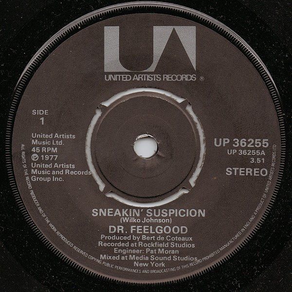 Dr. Feelgood - Sneakin&#39; Suspicion (7&quot;, Single) (Near Mint (NM or M-))