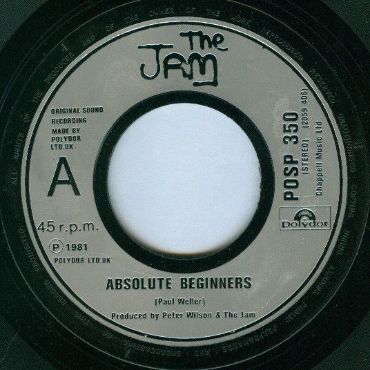 The Jam - Absolute Beginners (7&quot;, Single, Lar) (Very Good Plus (VG+))