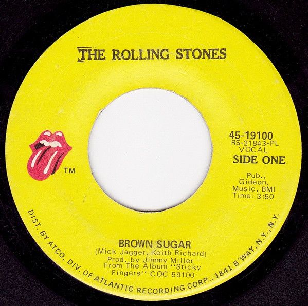 The Rolling Stones - Brown Sugar (7", Single, Pla) (Very Good Plus (VG+))