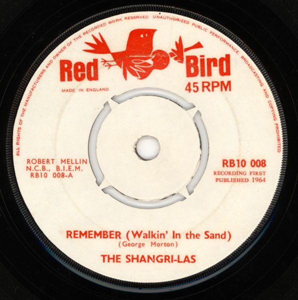 The Shangri-Las - Remember (Walkin' In The Sand) (7", Single, 4-P) (Very Good Plus (VG+))