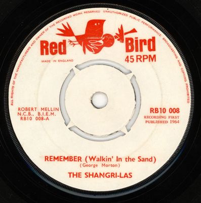 The Shangri-Las - Remember (Walkin' In The Sand) (7", Single, 4-P) (Very Good Plus (VG+))