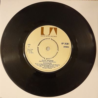 Hawkwind - Silver Machine / Seven By Seven (7", Single, Pus) (Very Good (VG))