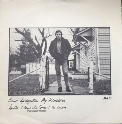 Bruce Springsteen - My Hometown / Santa Claus Is Comin' To Town (7", Single, Sol) (Near Mint (NM or M-))