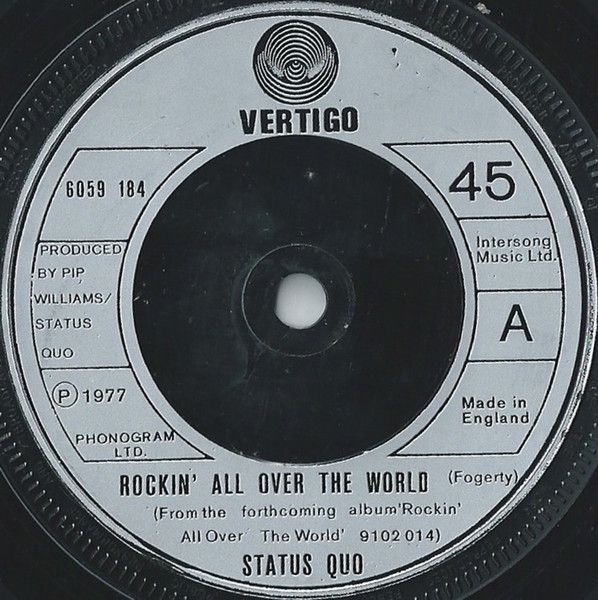 Status Quo - Rockin' All Over The World (7", Single, Com) (Near Mint (NM or M-))