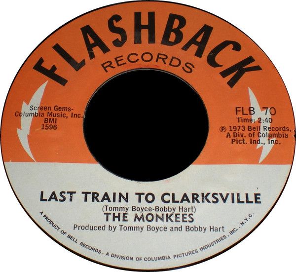 The Monkees - Last Train To Clarksville / Monkee's Theme (7", Single, RE) (Very Good (VG))