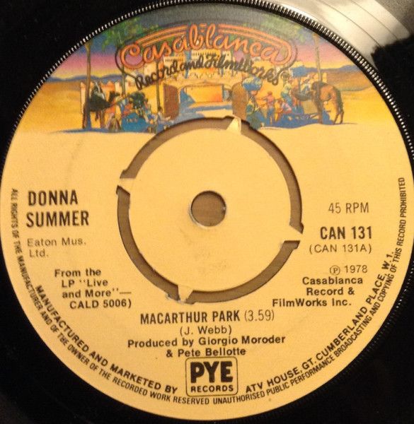 Donna Summer - MacArthur Park (7", Single, Pus) (Very Good Plus (VG+))