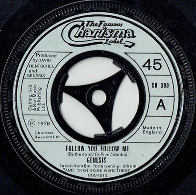 Genesis - Follow You Follow Me (7", Single, Lar) (Very Good Plus (VG+))
