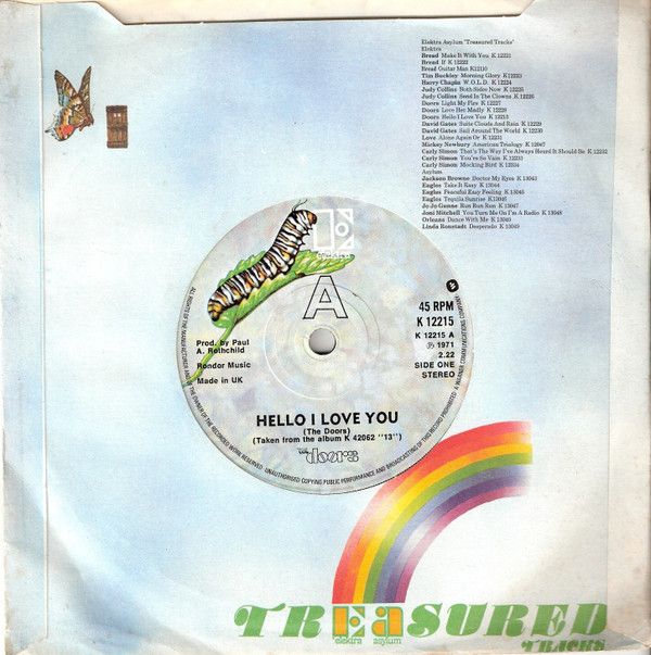 The Doors - Hello, I Love You (7", Single) (Near Mint (NM or M-))
